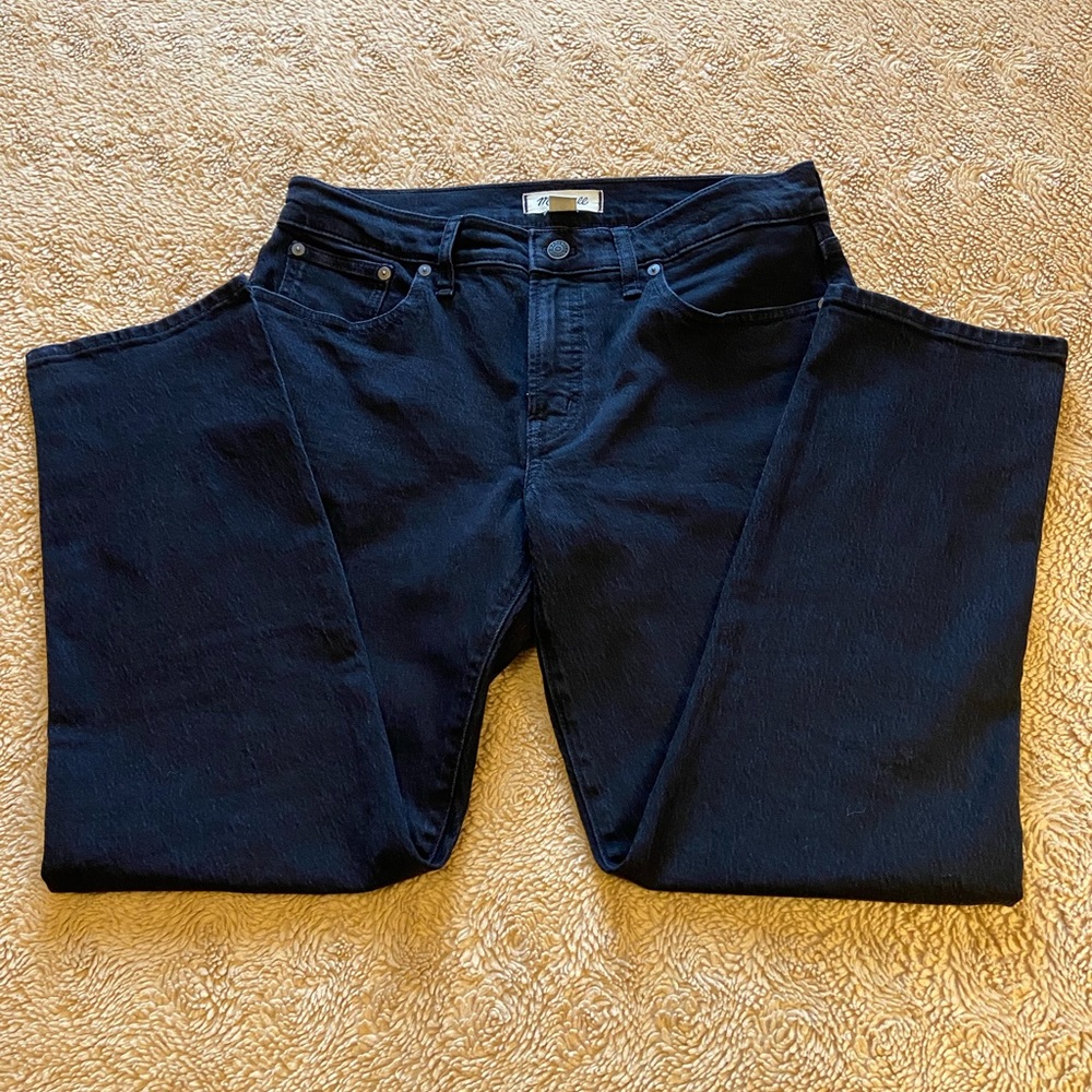 Madewell Black Jeans, size 29, Straight Leg, Ankle Length
